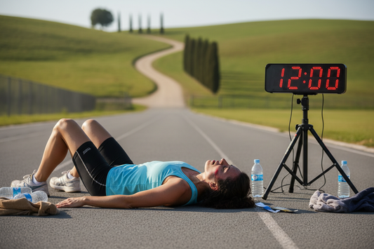 Utmattad löpare efter Coopers 12-minuterstest