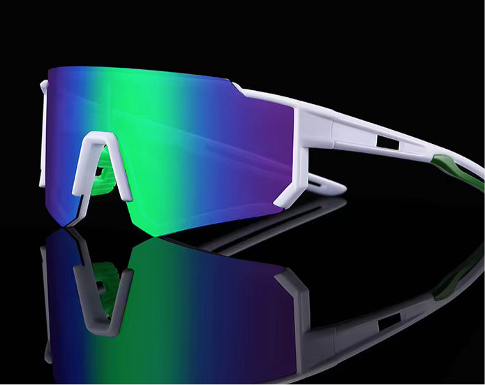 Solglasögon löpning, vita bågar