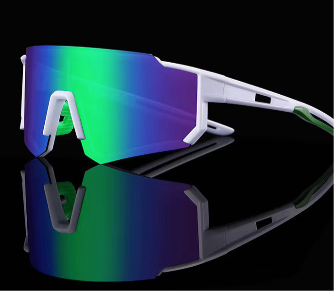 Solglasögon löpning, vita bågar