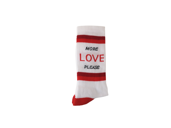 MORE LOVE PLEASE - Mjuka sportstrumpor