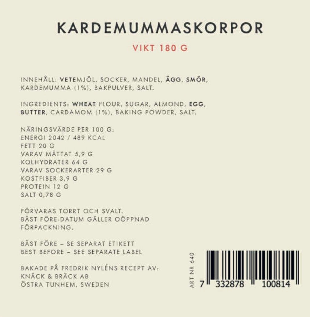 Fredriks fikas Kardemummaskorpor