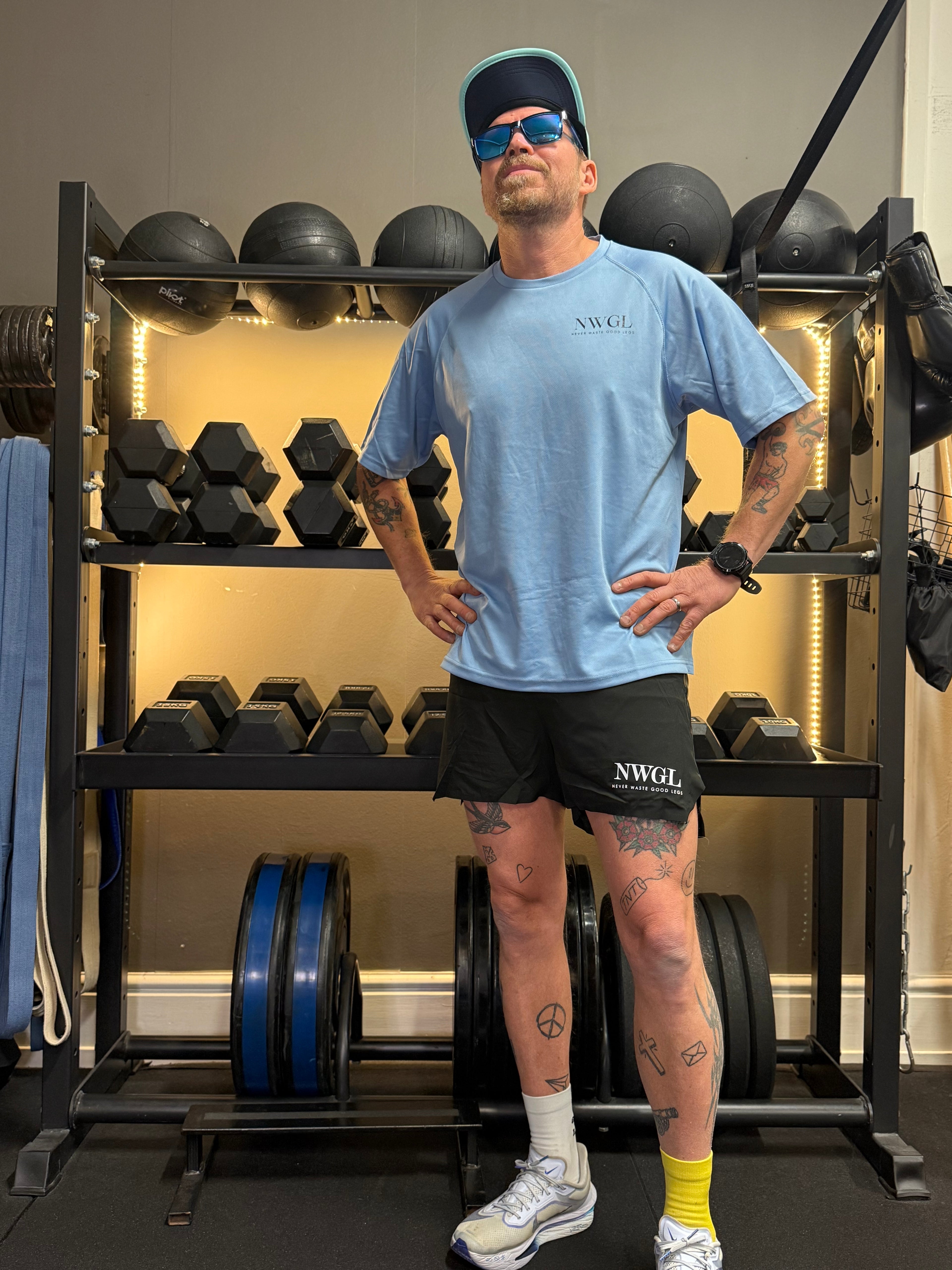 Oversized t-shirt (NWGL) unisex, north card blue