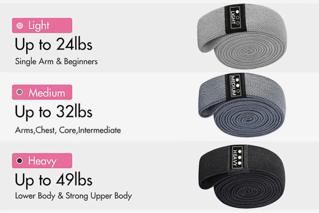 Träningsband trepack