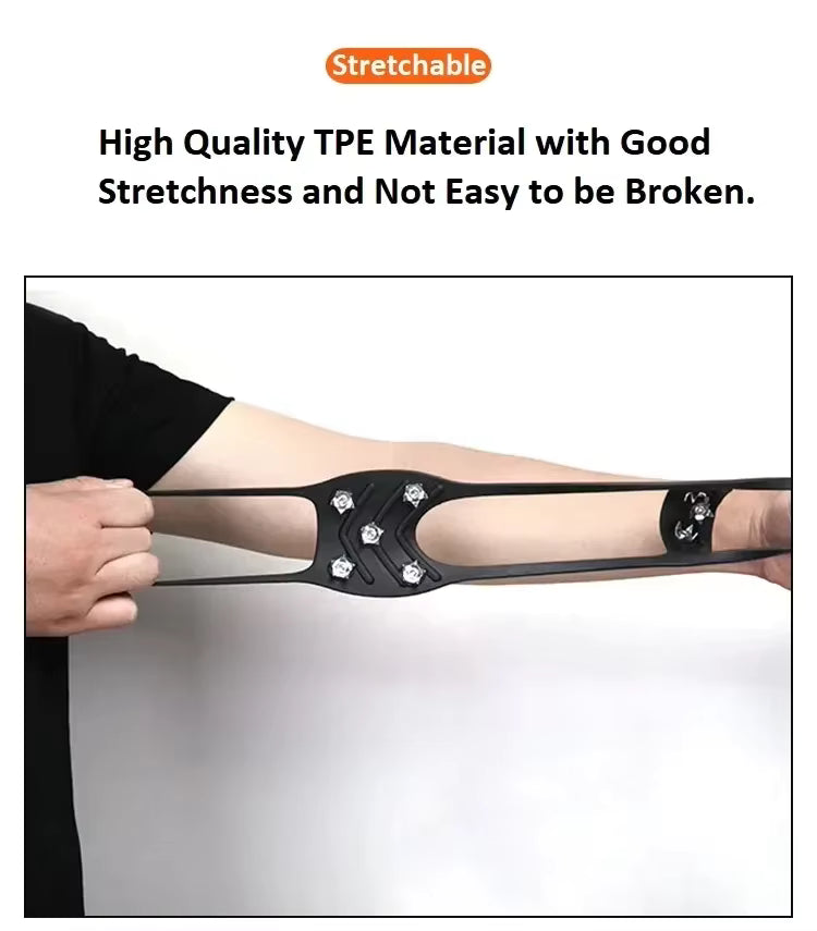 Bild som visar hur mycket man kan dra ut broddarna