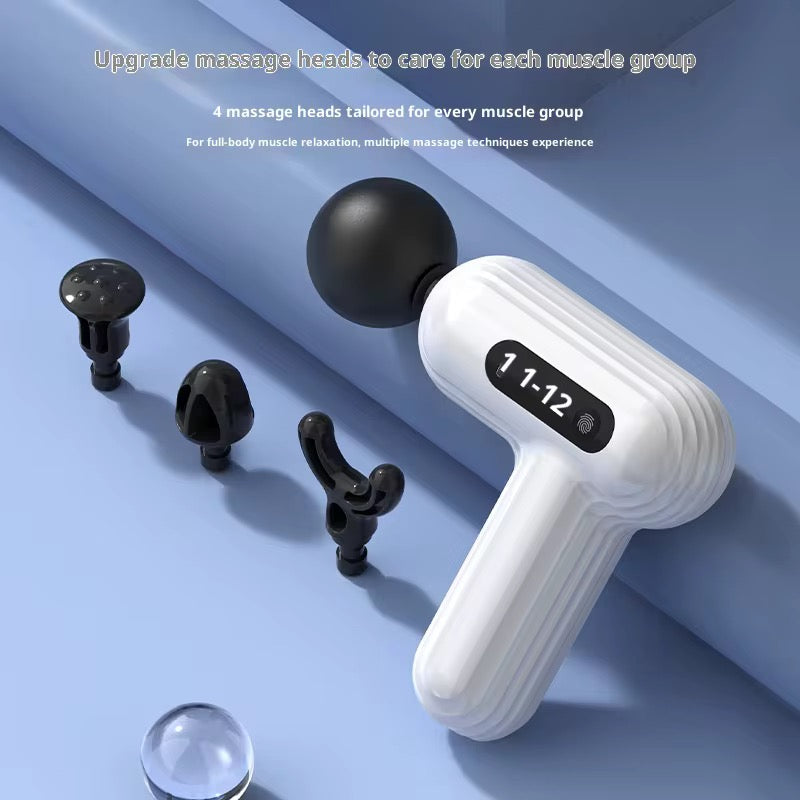 Bild på massagepsitol med olika huvud