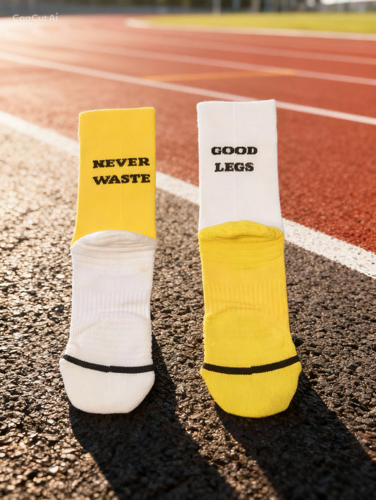 Löparstrumpor ”Never waste good legs”