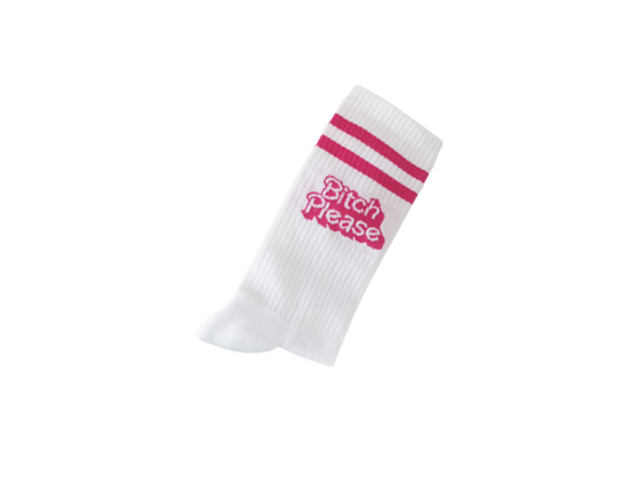 Vita och rosa strumpor