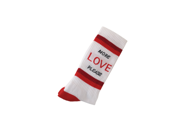 MORE LOVE PLEASE - Mjuka sportstrumpor