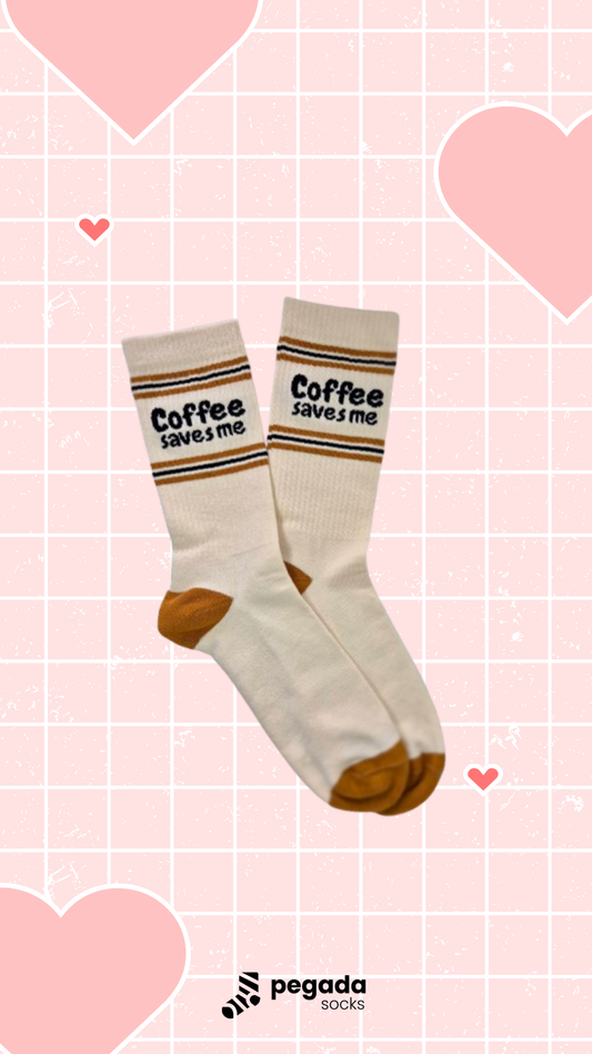 COFFEE SAVES ME - Löparstrumpor