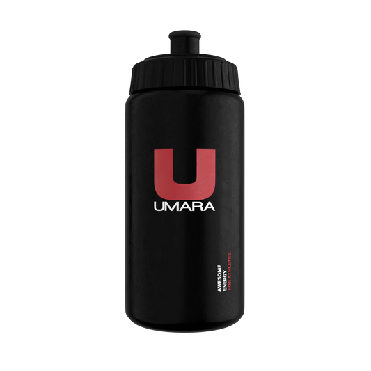 Svart vattenflaska av märke Umara. 500 ml