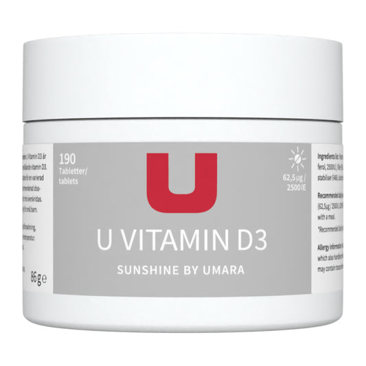 Burk med d-vitamin. 190 tabletter